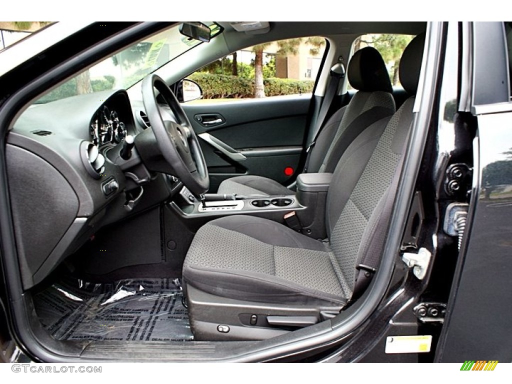 Ebony Interior 2010 Pontiac G6 Sedan Photo #66144236