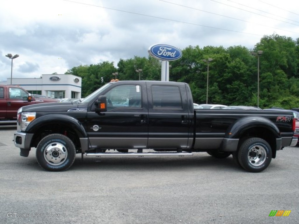 Tuxedo Black 2012 Ford F450 Super Duty Lariat Crew Cab 4x4 Dually Exterior Photo #66145049
