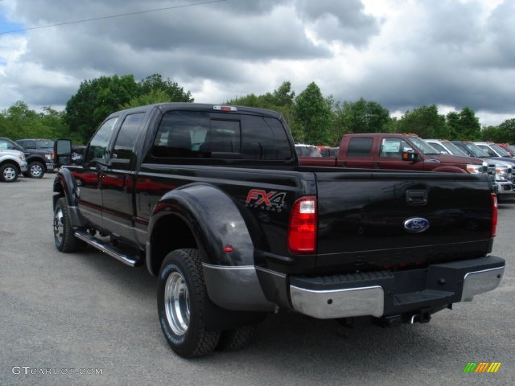 Tuxedo Black 2012 Ford F450 Super Duty Lariat Crew Cab 4x4 Dually Exterior Photo #66145058