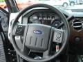2012 Ford F450 Super Duty Black Interior Steering Wheel Photo