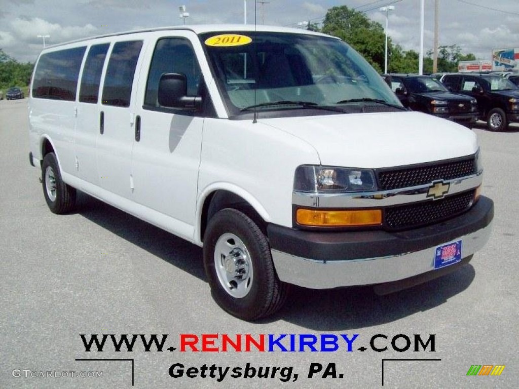 2011 Express 2500 Work Van - Summit White / Medium Pewter photo #1