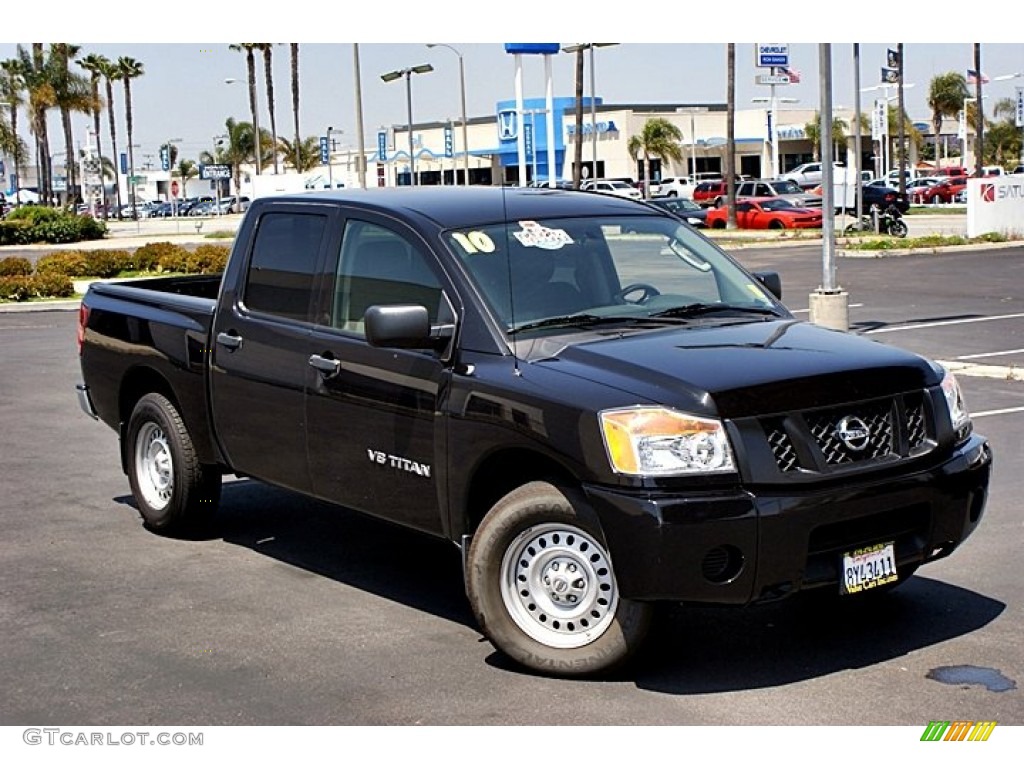 Galaxy Black 2010 Nissan Titan XE King Cab Exterior Photo #66146945