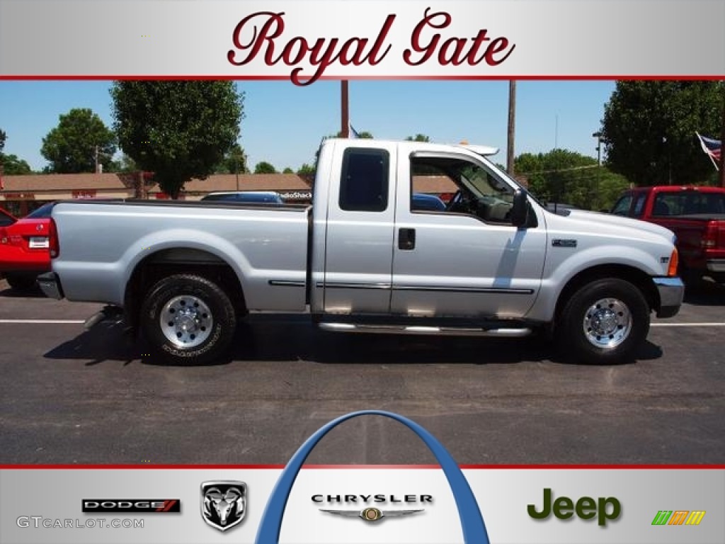 1999 F250 Super Duty XLT Extended Cab - Silver Metallic / Medium Graphite photo #1