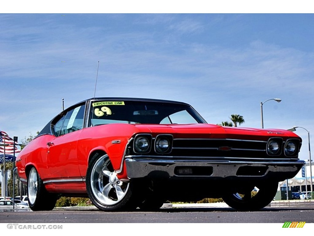 Red 1969 Chevrolet Chevelle Malibu Exterior Photo #66147332