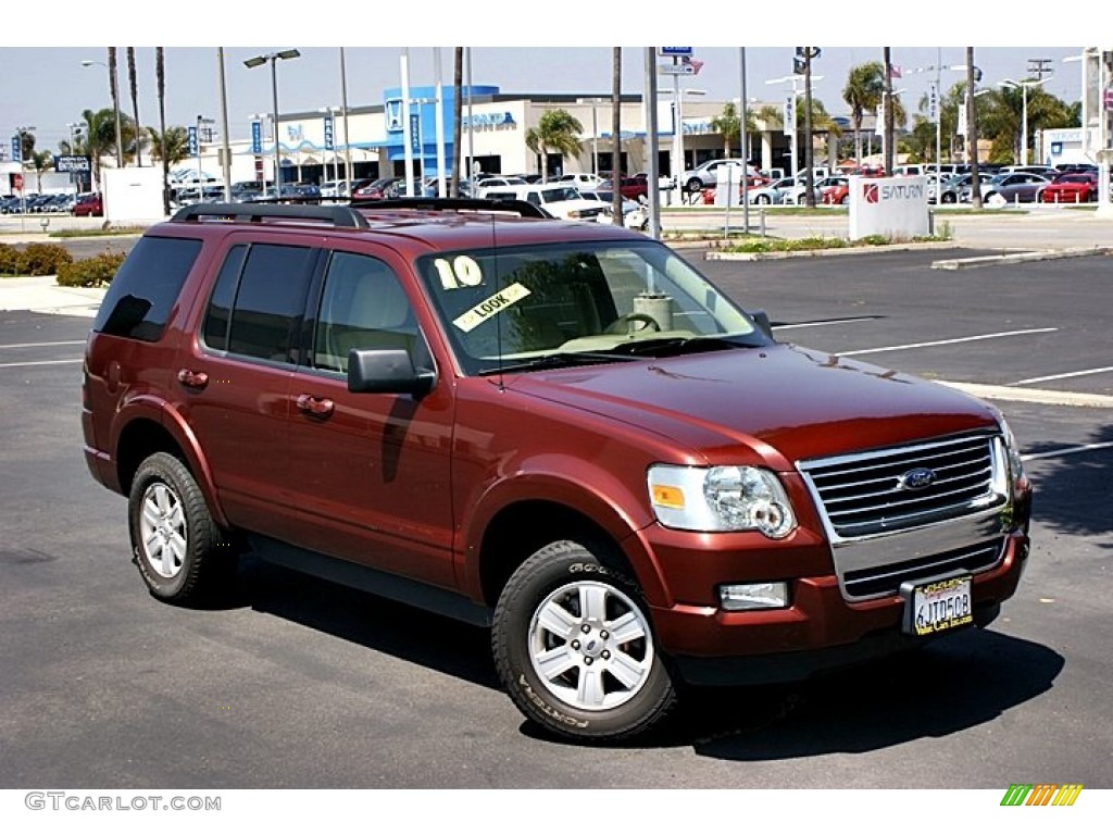 Sangria Red Metallic 2010 Ford Explorer XLT Exterior Photo #66148076