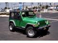 2004 Electric Lime Green Pearl Jeep Wrangler SE 4x4  photo #2