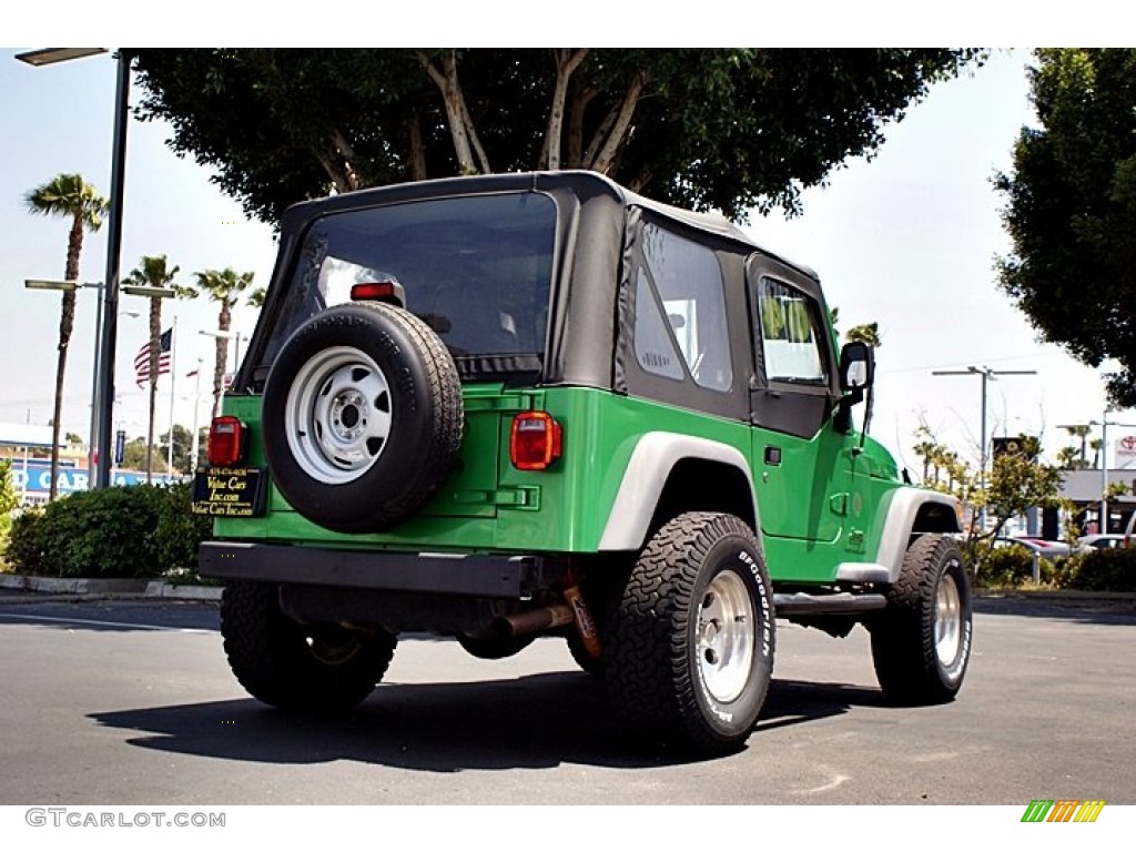 2004 Wrangler SE 4x4 - Electric Lime Green Pearl / Dark Slate Gray photo #6