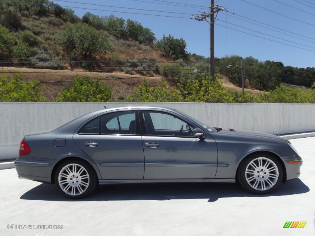 2008 E 350 Sedan - Indium Grey Metallic / Black photo #3