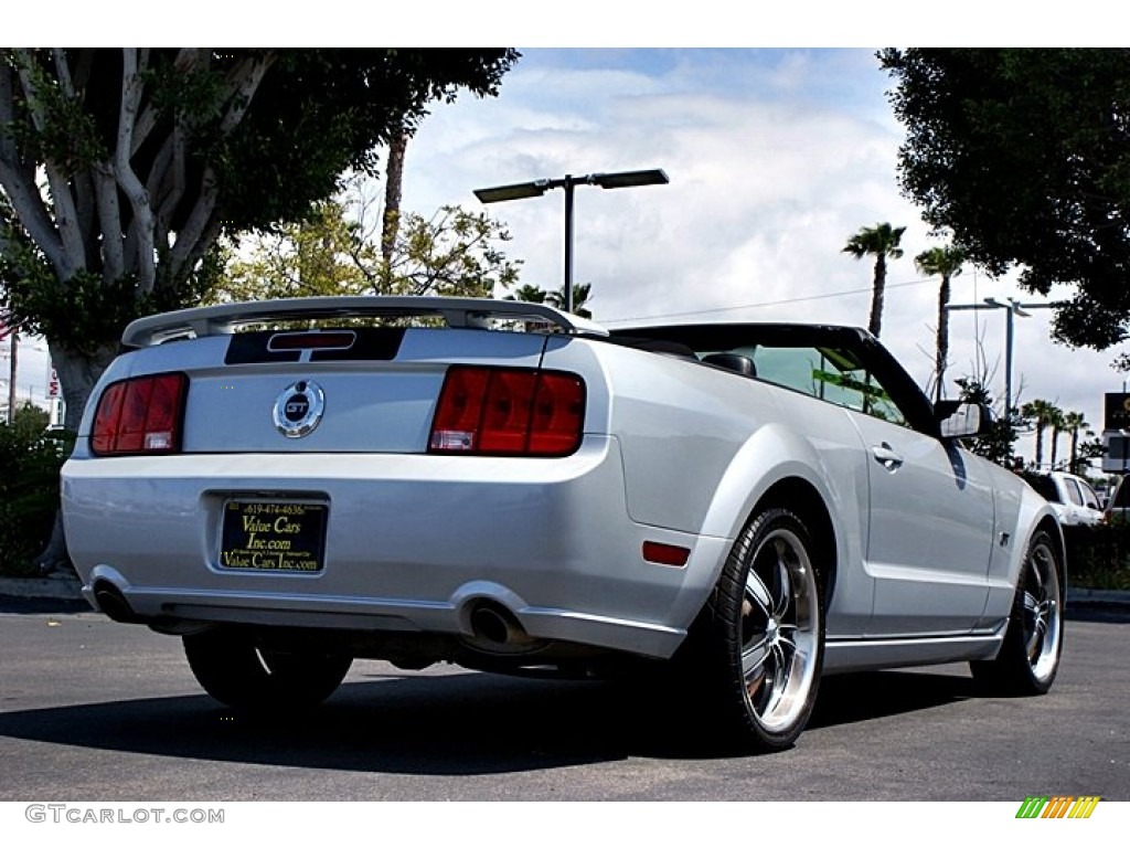 2007 Mustang GT Premium Convertible - Satin Silver Metallic / Dark Charcoal photo #6