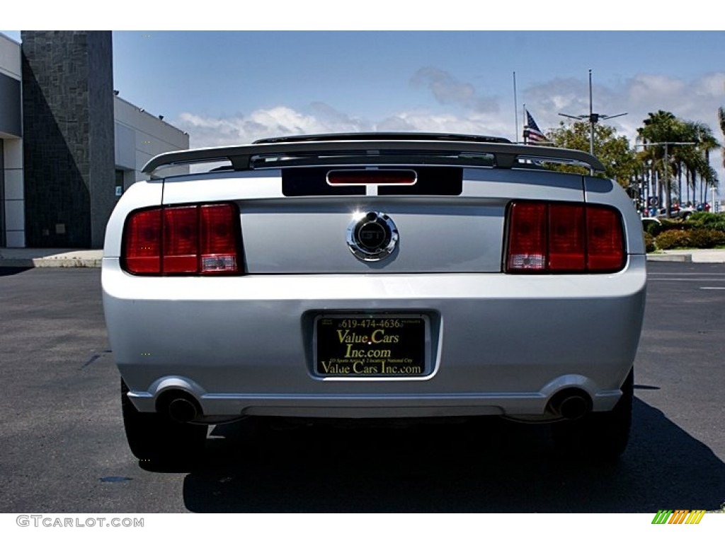 2007 Mustang GT Premium Convertible - Satin Silver Metallic / Dark Charcoal photo #7