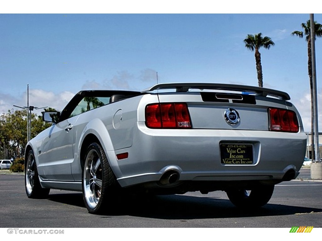 2007 Mustang GT Premium Convertible - Satin Silver Metallic / Dark Charcoal photo #9
