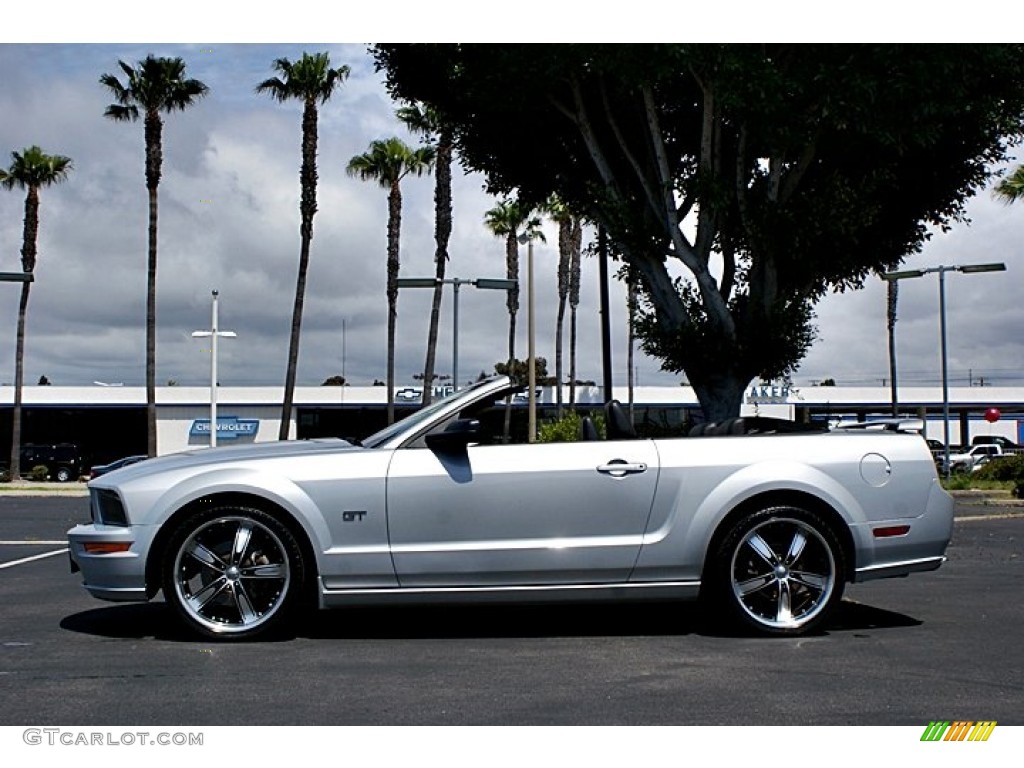 2007 Mustang GT Premium Convertible - Satin Silver Metallic / Dark Charcoal photo #10