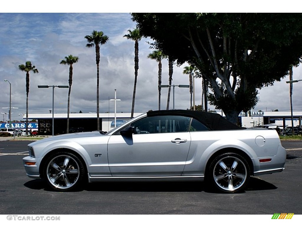 2007 Mustang GT Premium Convertible - Satin Silver Metallic / Dark Charcoal photo #37