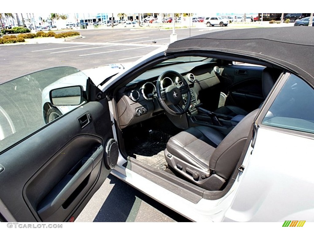 2007 Mustang GT Premium Convertible - Satin Silver Metallic / Dark Charcoal photo #39