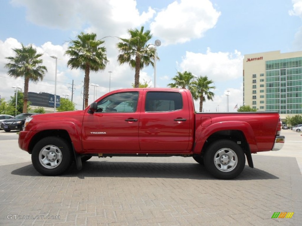 Barcelona Red Metallic 2011 Toyota Tacoma V6 PreRunner Double Cab Exterior Photo #66152018