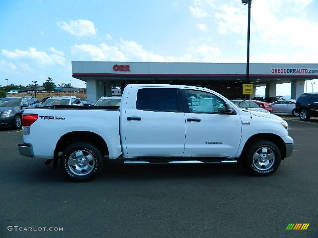 2012 Tundra SR5 TRD CrewMax 4x4 - Super White / Graphite photo #2