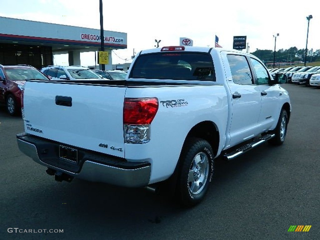 2012 Tundra SR5 TRD CrewMax 4x4 - Super White / Graphite photo #3