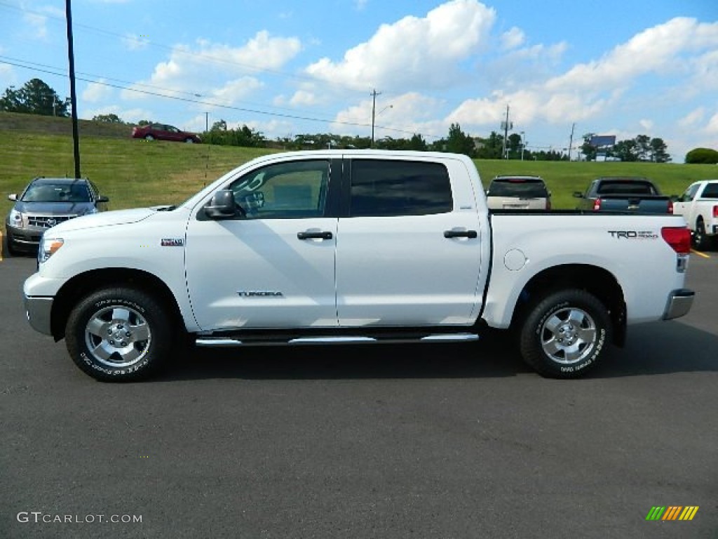 2012 Tundra SR5 TRD CrewMax 4x4 - Super White / Graphite photo #6