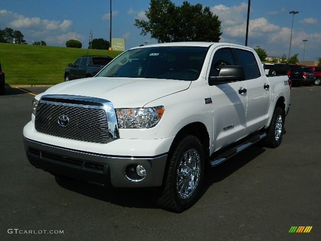 2012 Tundra TSS CrewMax 4x4 - Super White / Black photo #7