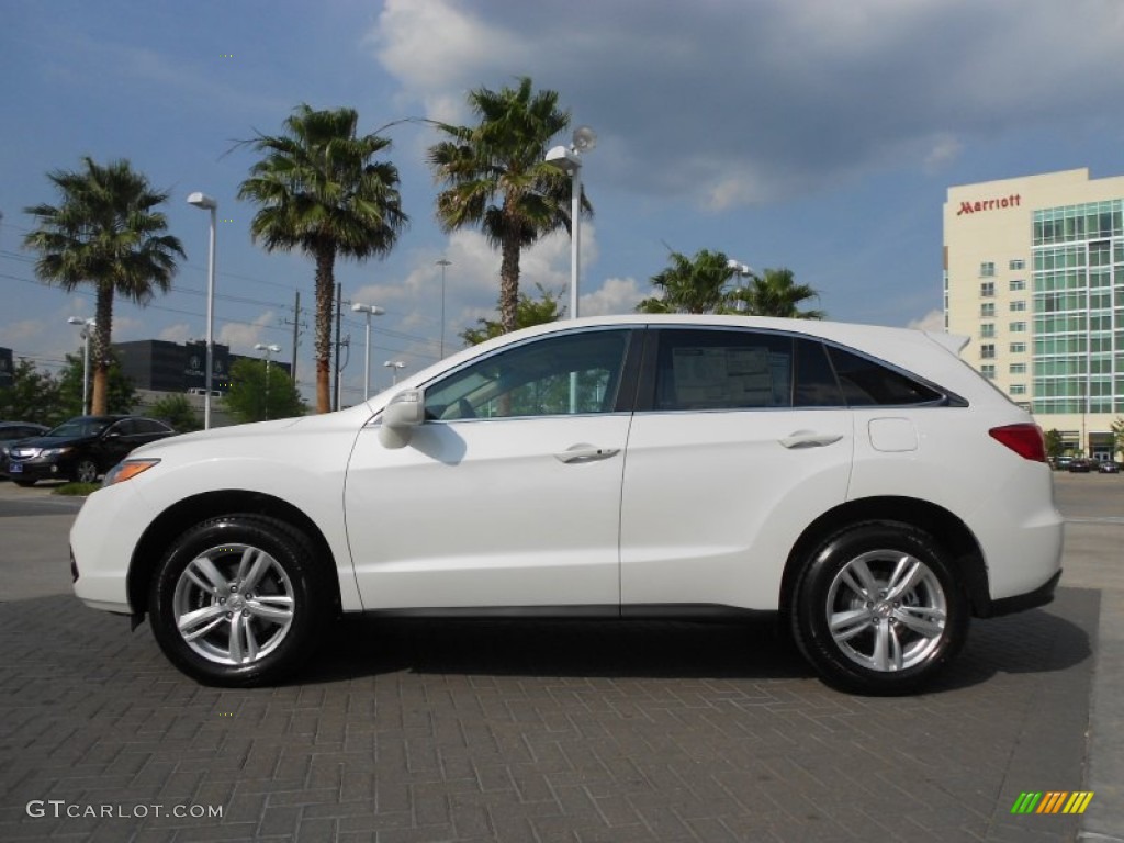 White Diamond Pearl 2013 Acura RDX AWD Exterior Photo #66154694