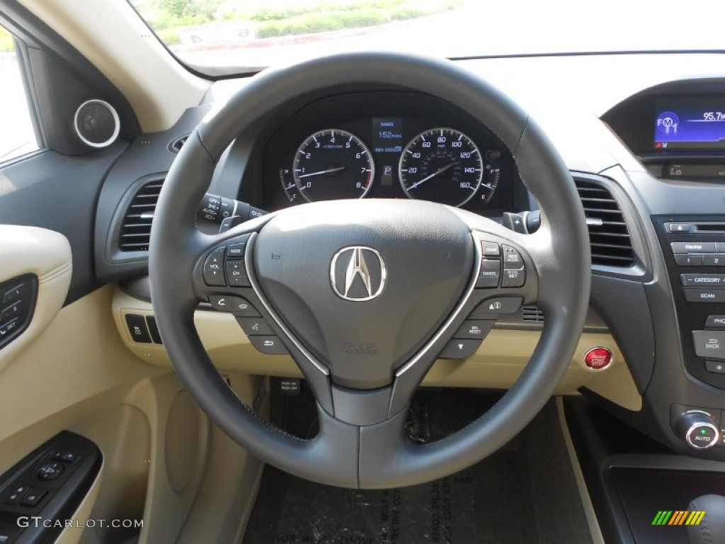 2013 Acura RDX AWD Parchment Steering Wheel Photo #66154793
