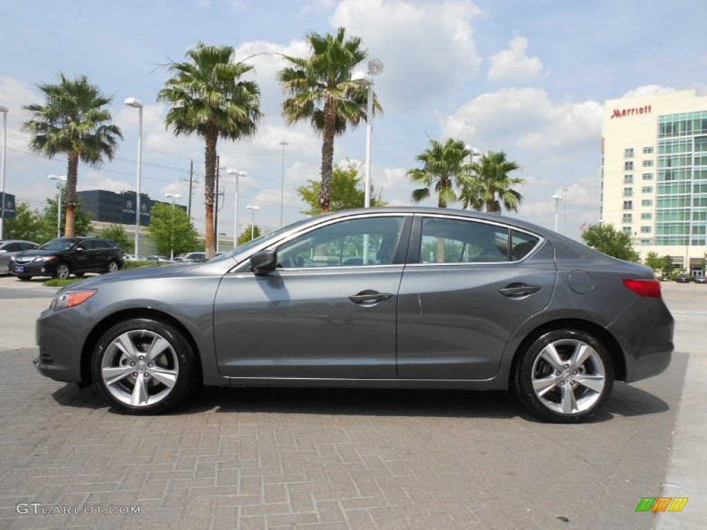 2013 ILX 2.0L Premium - Polished Metal Metallic / Parchment photo #4