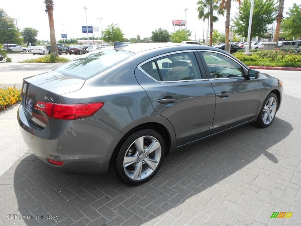 2013 ILX 2.0L Premium - Polished Metal Metallic / Parchment photo #7