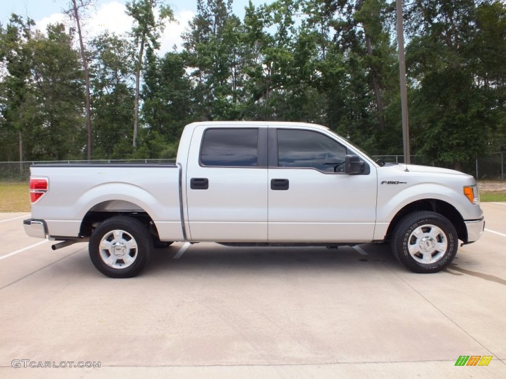 2010 F150 XLT SuperCrew - Ingot Silver Metallic / Medium Stone photo #2