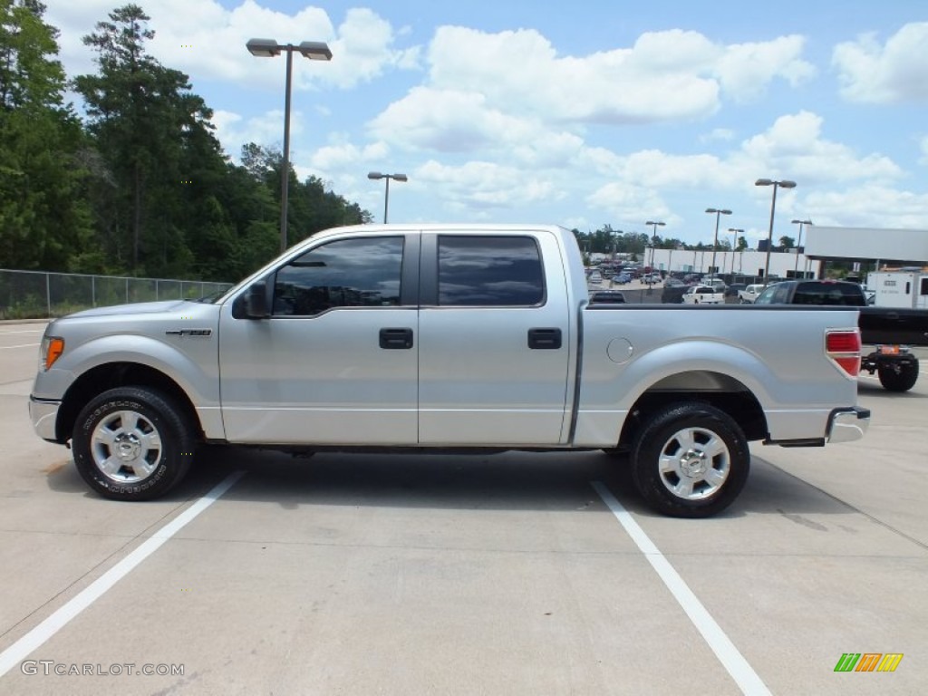 2010 F150 XLT SuperCrew - Ingot Silver Metallic / Medium Stone photo #8