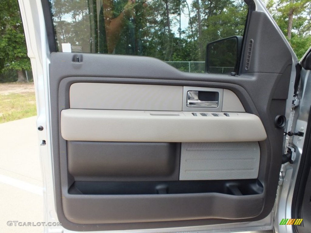 2010 F150 XLT SuperCrew - Ingot Silver Metallic / Medium Stone photo #12