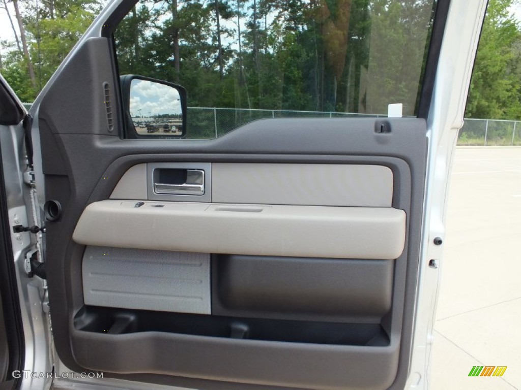 2010 F150 XLT SuperCrew - Ingot Silver Metallic / Medium Stone photo #13