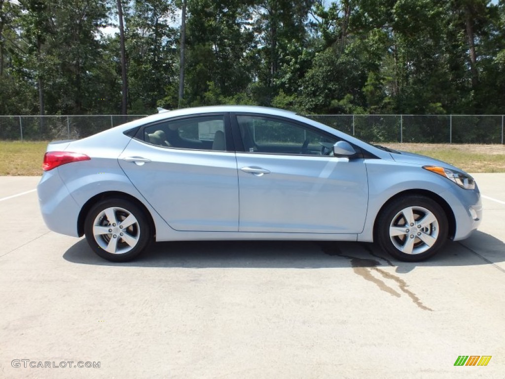 2013 Elantra GLS - Blue Sky Metallic / Beige photo #2