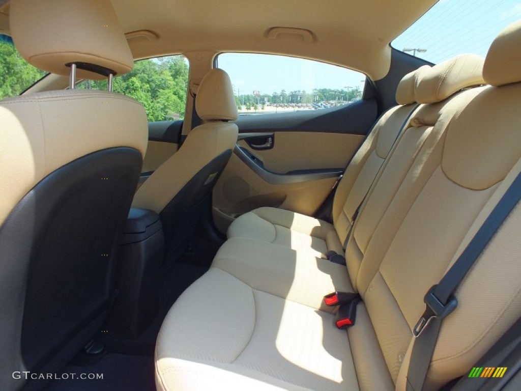 2013 Elantra GLS - Blue Sky Metallic / Beige photo #4