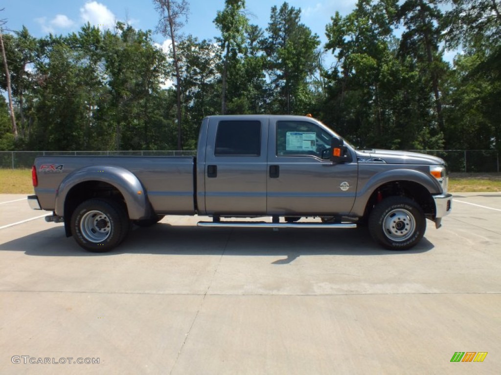 Sterling Grey Metallic 2012 Ford F350 Super Duty XLT Crew Cab 4x4 Dually Exterior Photo #66158195