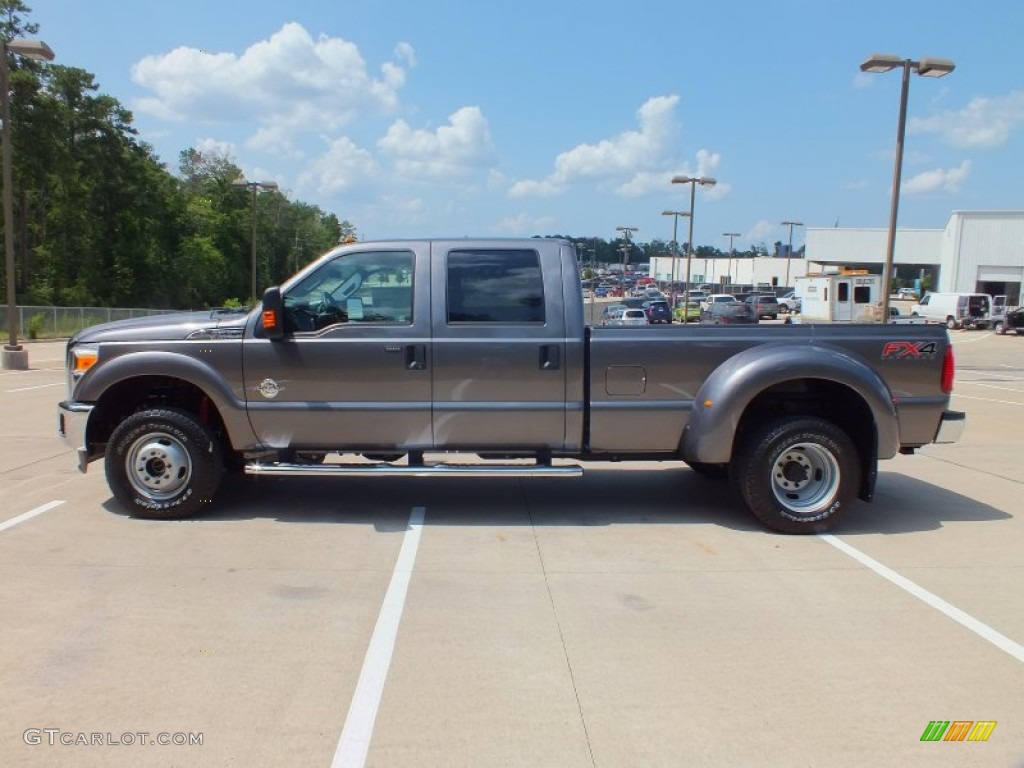 Sterling Grey Metallic 2012 Ford F350 Super Duty XLT Crew Cab 4x4 Dually Exterior Photo #66158246