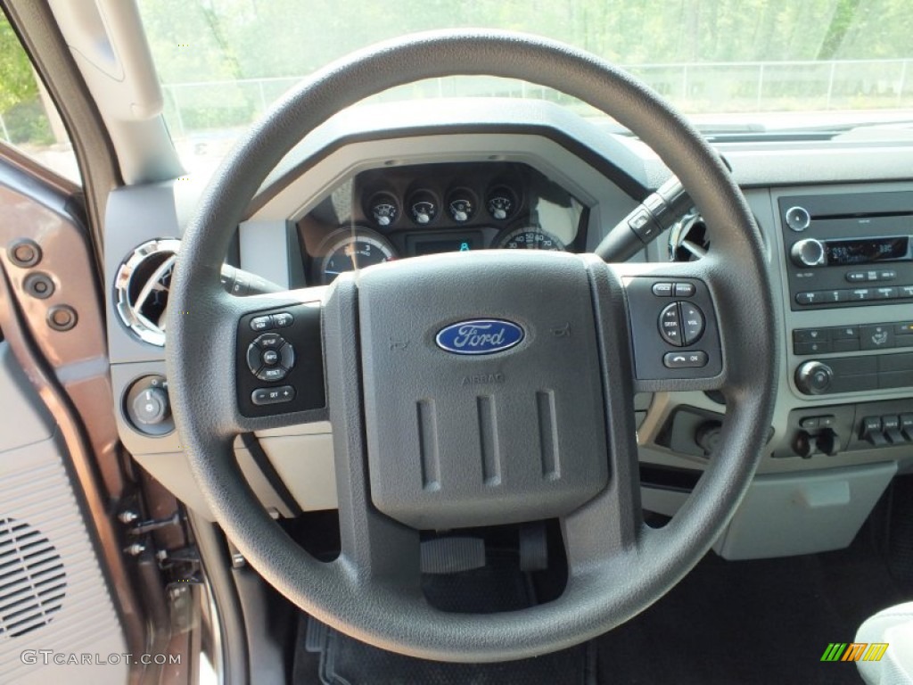 2012 Ford F350 Super Duty XLT Crew Cab 4x4 Dually Steel Steering Wheel Photo #66158303