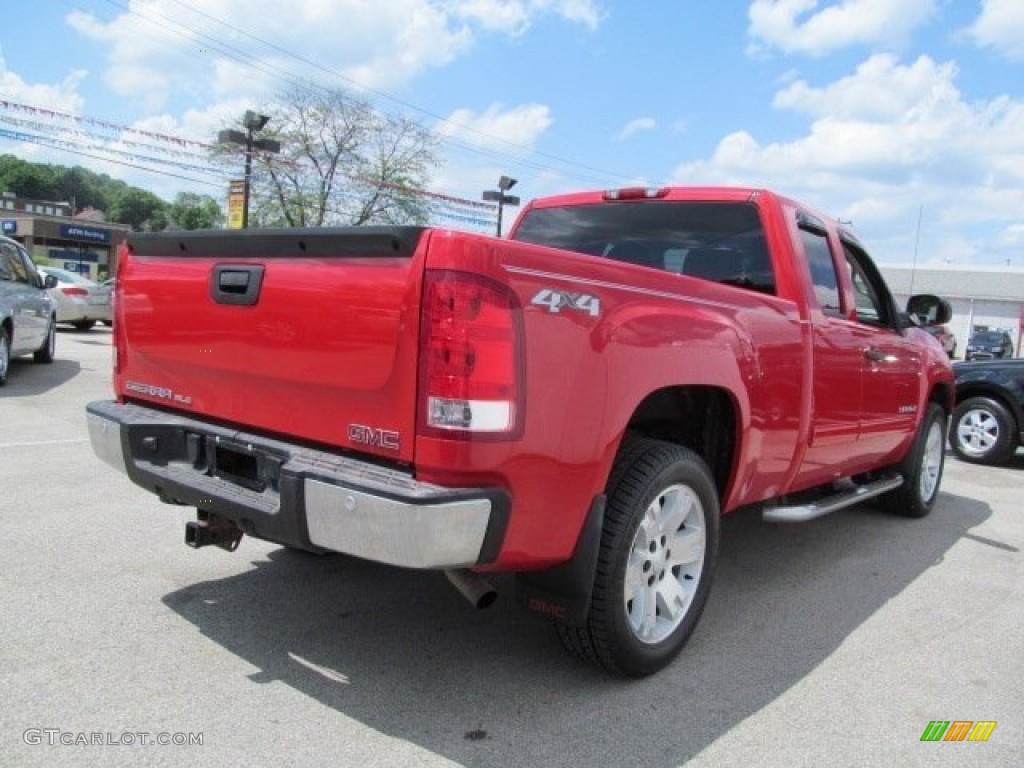 2008 Sierra 1500 SLE Extended Cab 4x4 - Fire Red / Ebony photo #7