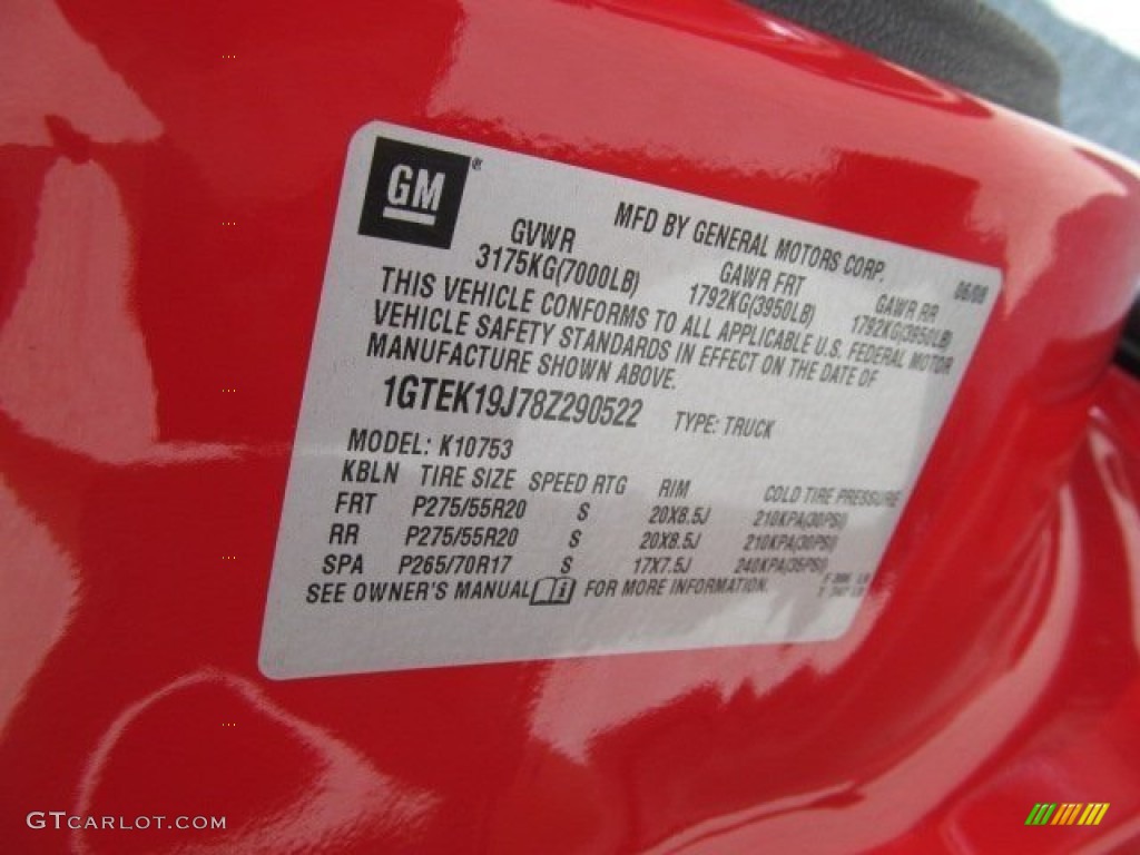 2008 Sierra 1500 SLE Extended Cab 4x4 - Fire Red / Ebony photo #19