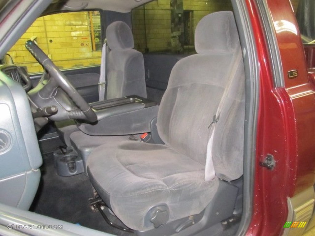 Graphite Gray Interior 2002 Chevrolet Silverado 1500 LS Regular Cab Photo #66159896