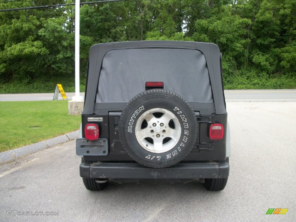 2002 Wrangler Sport 4x4 - Black / Agate Black photo #4