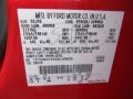  2003 F350 Super Duty XLT Crew Cab 4x4 Red Color Code F1