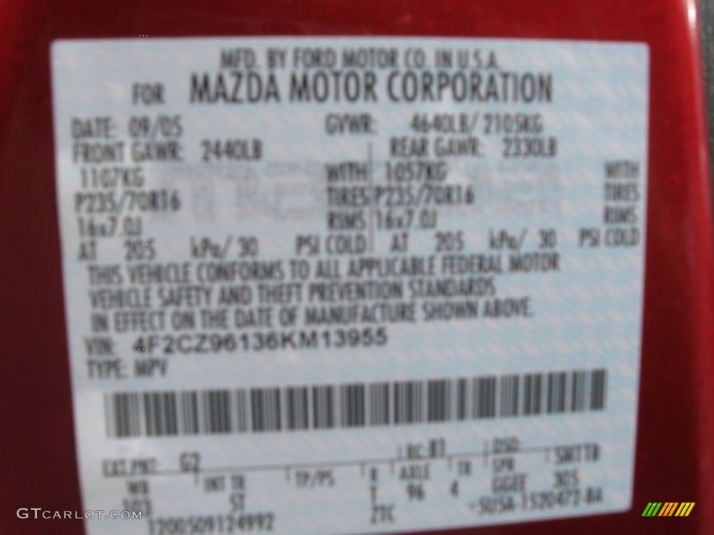 2006 Mazda Tribute s 4WD Parts Photos