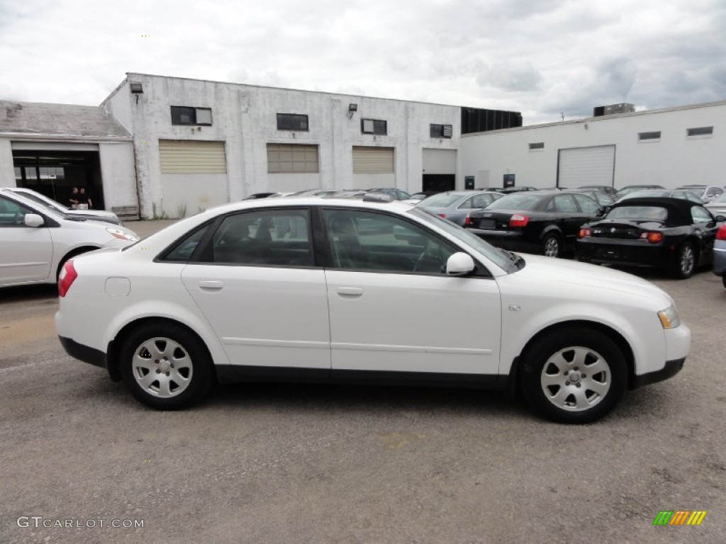 2002 A4 1.8T quattro Sedan - Polar White / Beige photo #8
