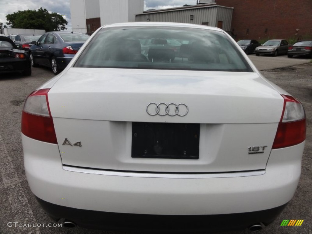 2002 A4 1.8T quattro Sedan - Polar White / Beige photo #10
