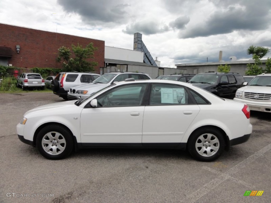2002 A4 1.8T quattro Sedan - Polar White / Beige photo #12