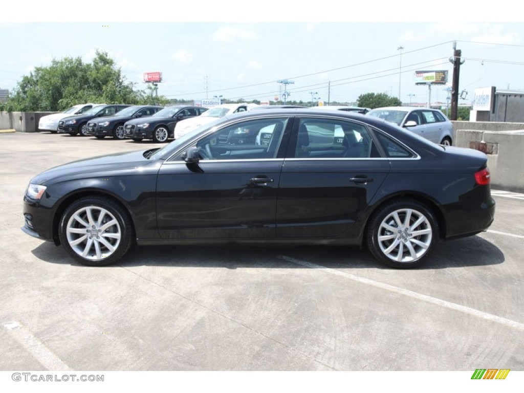 Phantom Black Pearl 2013 Audi A4 2.0T quattro Sedan Exterior Photo #66163340