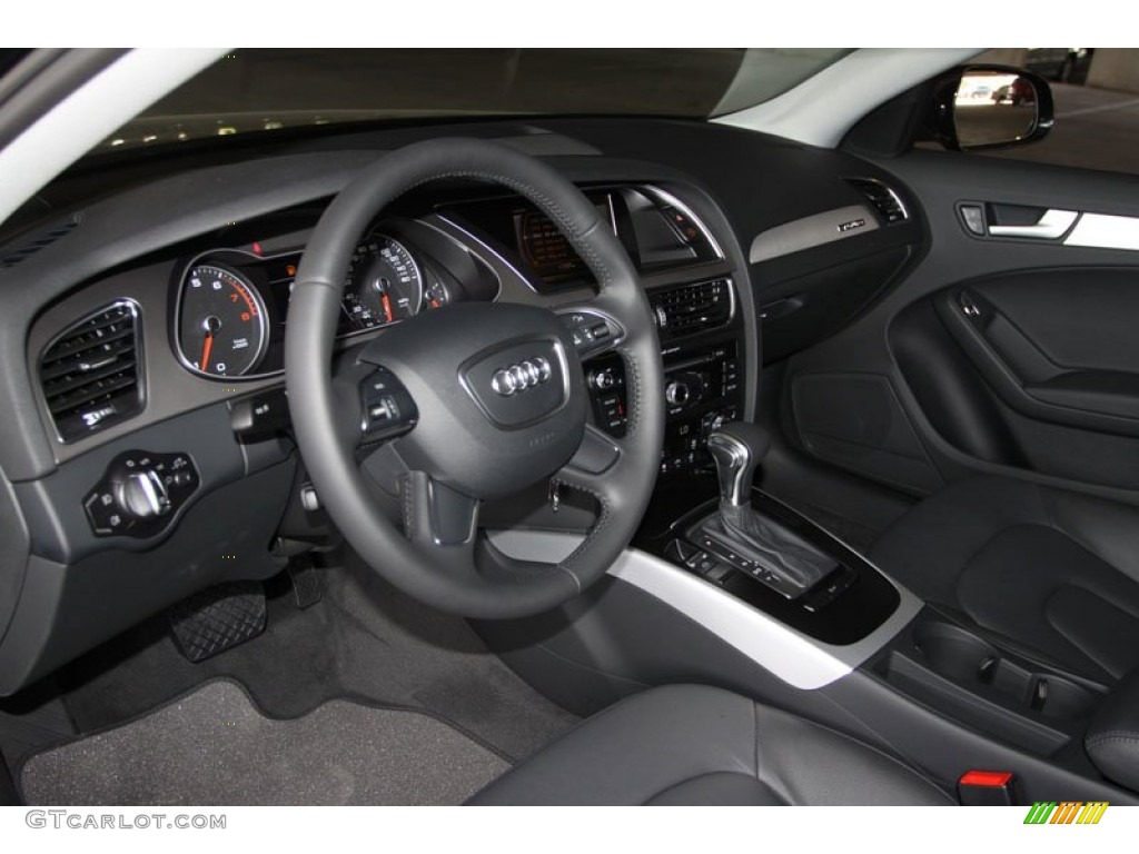 2013 Audi A4 2.0T quattro Sedan Black Dashboard Photo #66163418