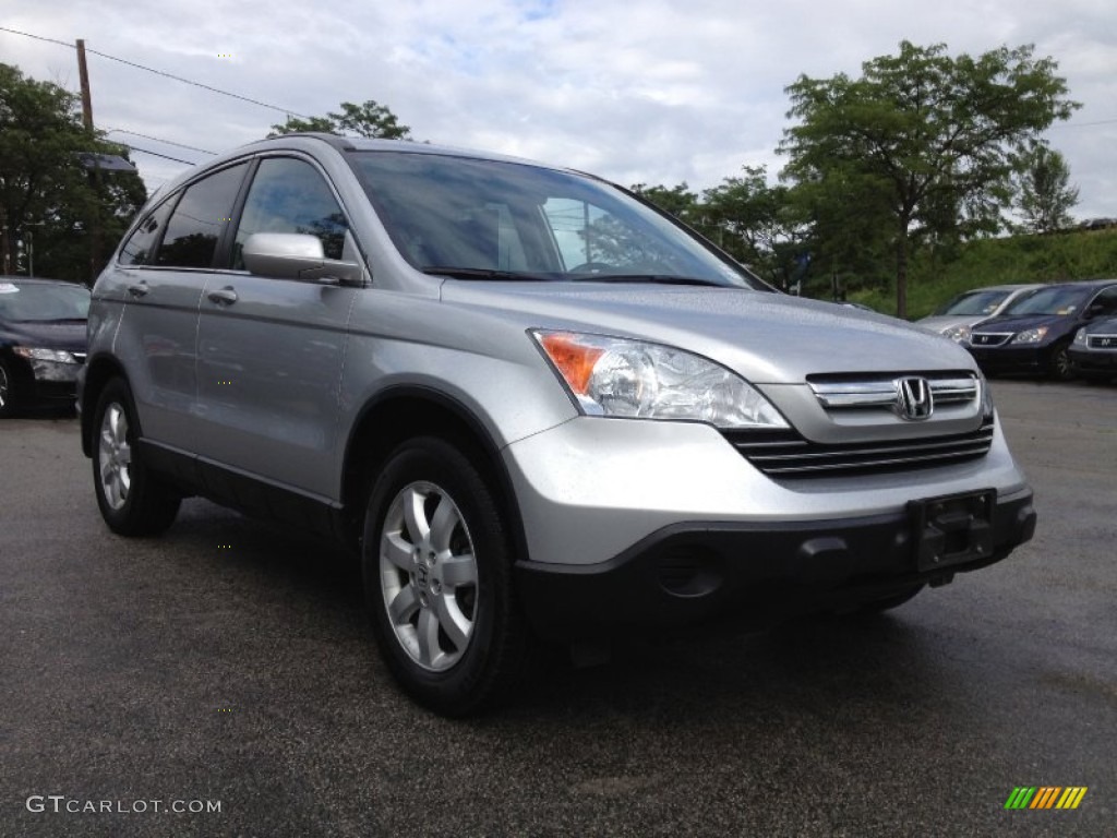 2009 CR-V EX-L 4WD - Alabaster Silver Metallic / Gray photo #7