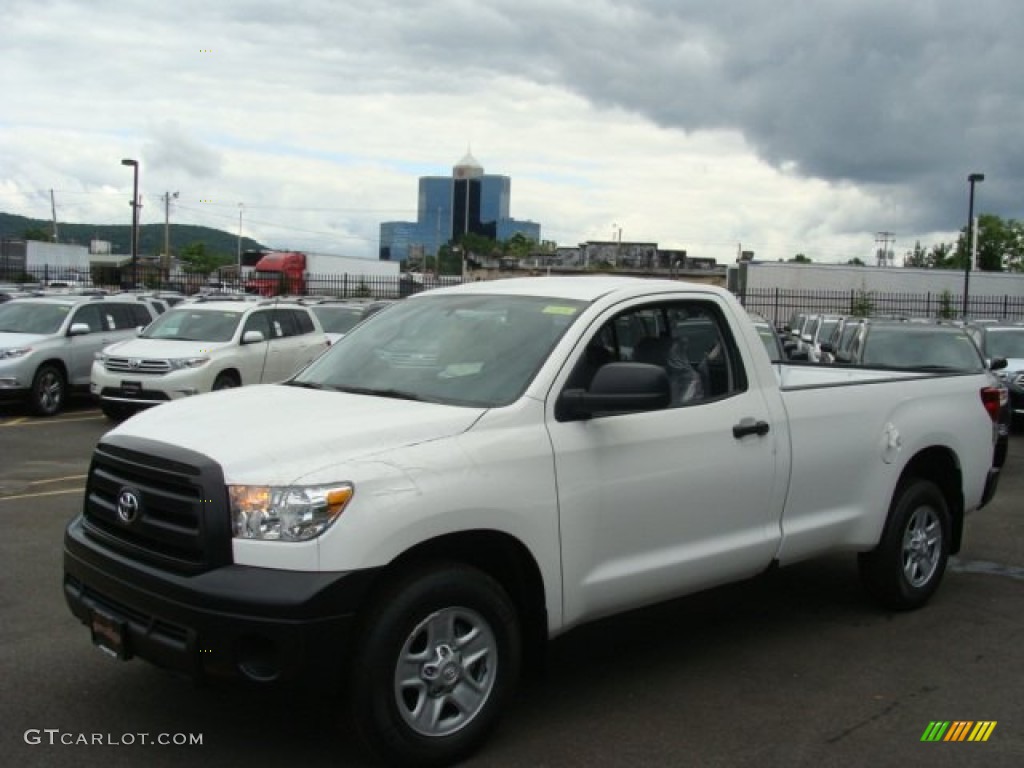 2012 Tundra Regular Cab - Super White / Graphite photo #3