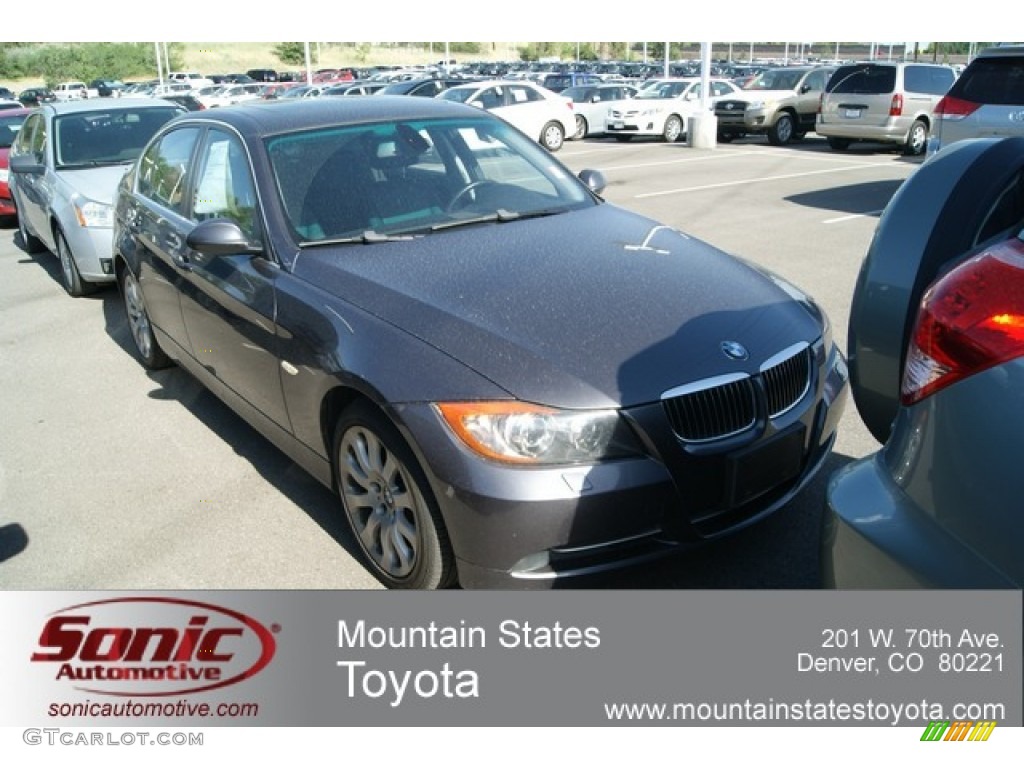 2008 3 Series 335xi Sedan - Sparkling Graphite Metallic / Black photo #1